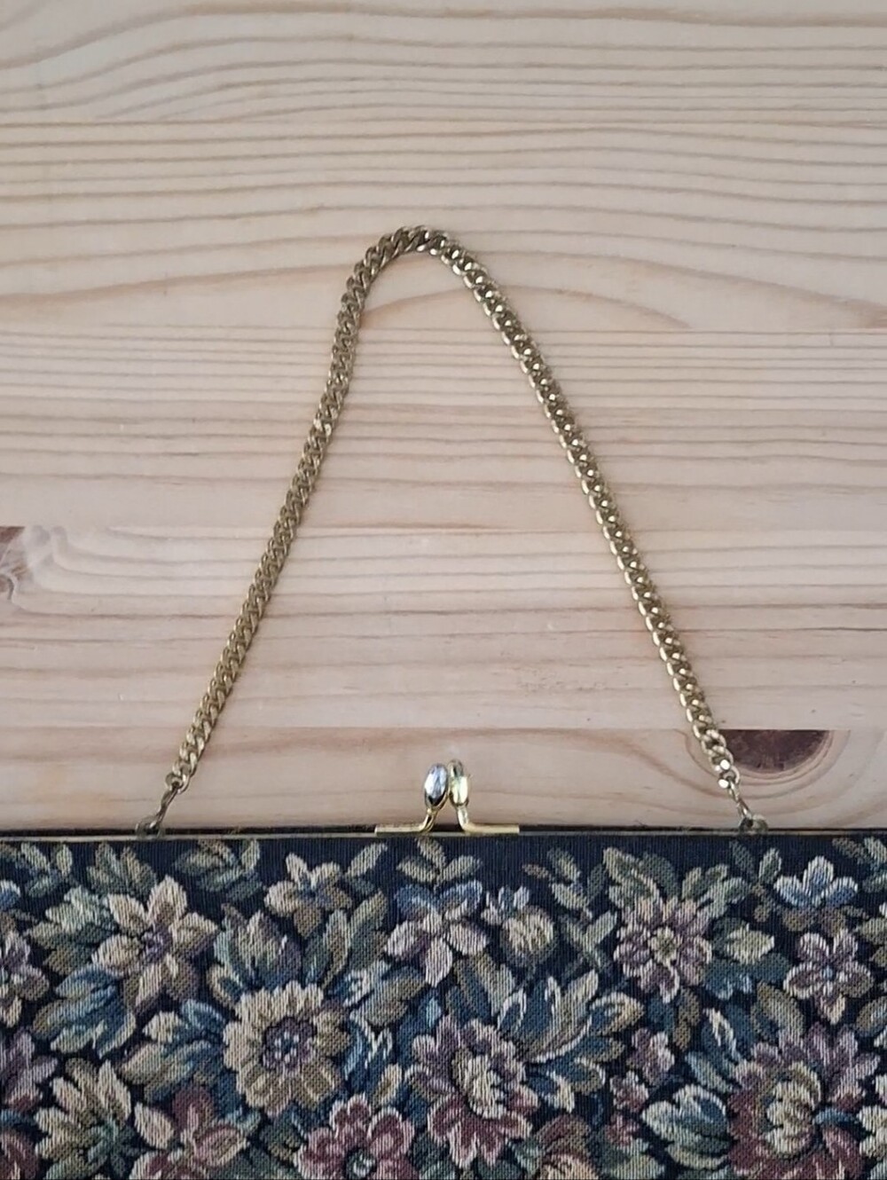 Vintage Harry Levine Floral Tapestry Clutch - Picture 10 of 14